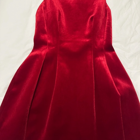 Zara Red Suede Dress XS - Picture 4 of 4